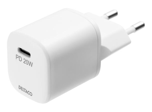 USB-C PD Vegglader med Lightning-kabel – 20 W | 5 års garanti