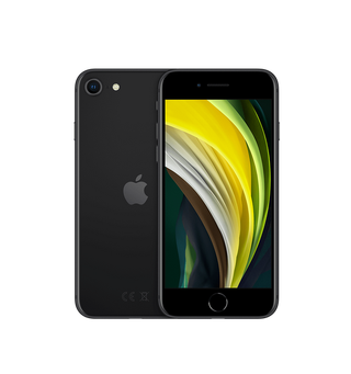 iPhone SE (2.gen) 128GB Sort Mobil, 4,7", 4G, Grade B