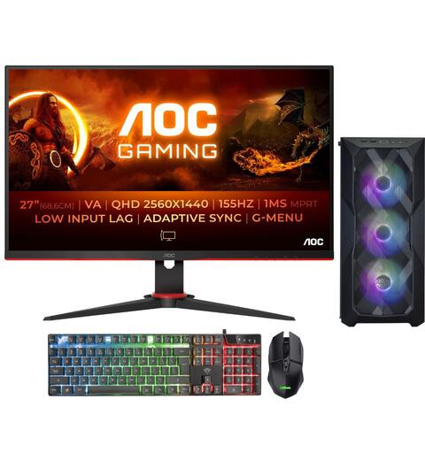 Gaming PC Starter Pack Elite 27&quot;,RTX 3080,i7-12700F,16GB,1TB,W11H