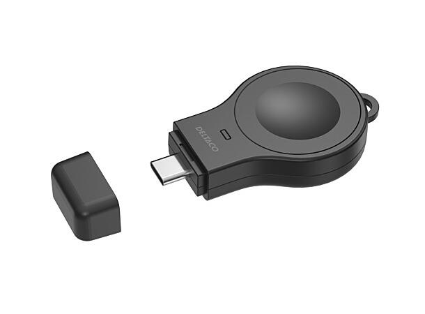 Mini trådløs lader til Apple Watch USB-C, Svart 