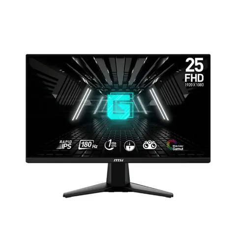 MSI 25&quot; gamingskjerm G255F 1920x1080 IPS, 180hz, 1ms, HDMI/DP