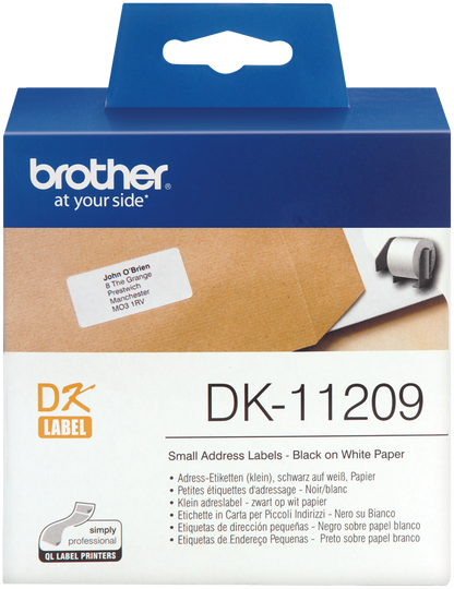 BROTHER Adressetikett 29x62mm 800st DK-11209