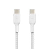 Belkin BoostCharge Braided USB-C til USB-C - Hvit