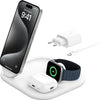 Belkin 3-i-1 Qi2 Trådløs lader - Hvit
