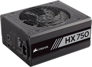 CORSAIR HX750 750W – Leveres uten kabler