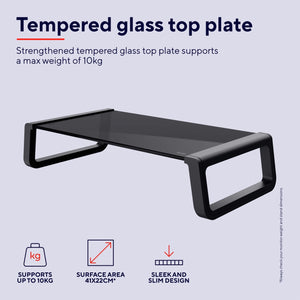 Trust Monta Glass Monitor Stand Svart