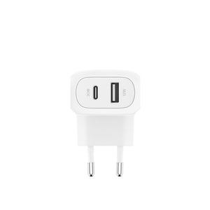Belkin BoostCharge 42W Dual USB A+C lader hvit