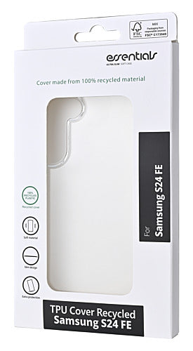 Essentials Galaxy S24 FE Silikondeksel gjennomsiktig