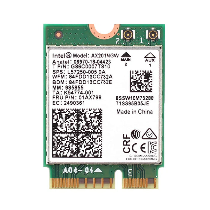 Intel WiFi 6 AX201 WiFi/Bluetooth Modul