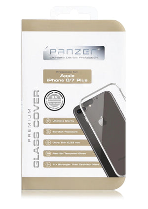 Panzer iPhone 8/7 Plus deksel av herdet glass