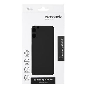Essentials Samsung Galaxy A34 Silikondeksel (sort)