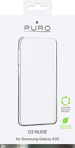 PURO Samsung Galaxy A33 Silikondeksel (gjennomsiktig)