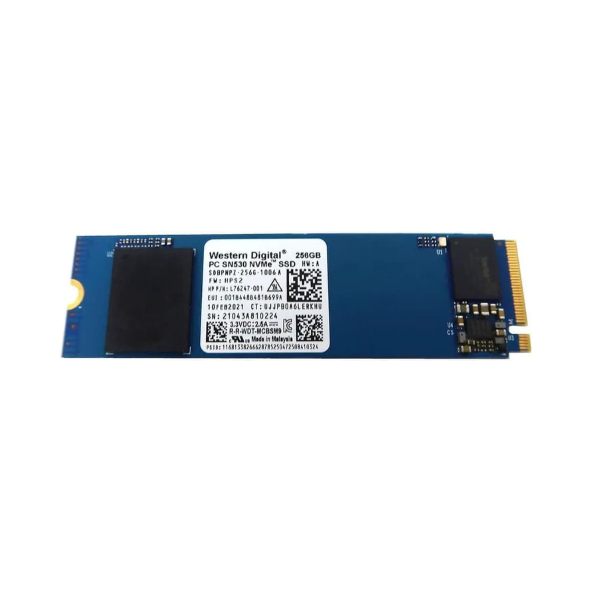 L76247-001 256GB PCIe NVMe M.2 SSD