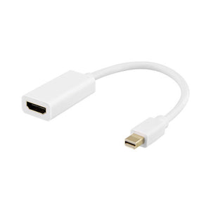 DELTACO Mini DisplayPort ti HDMI adapter 0,2m Hvit