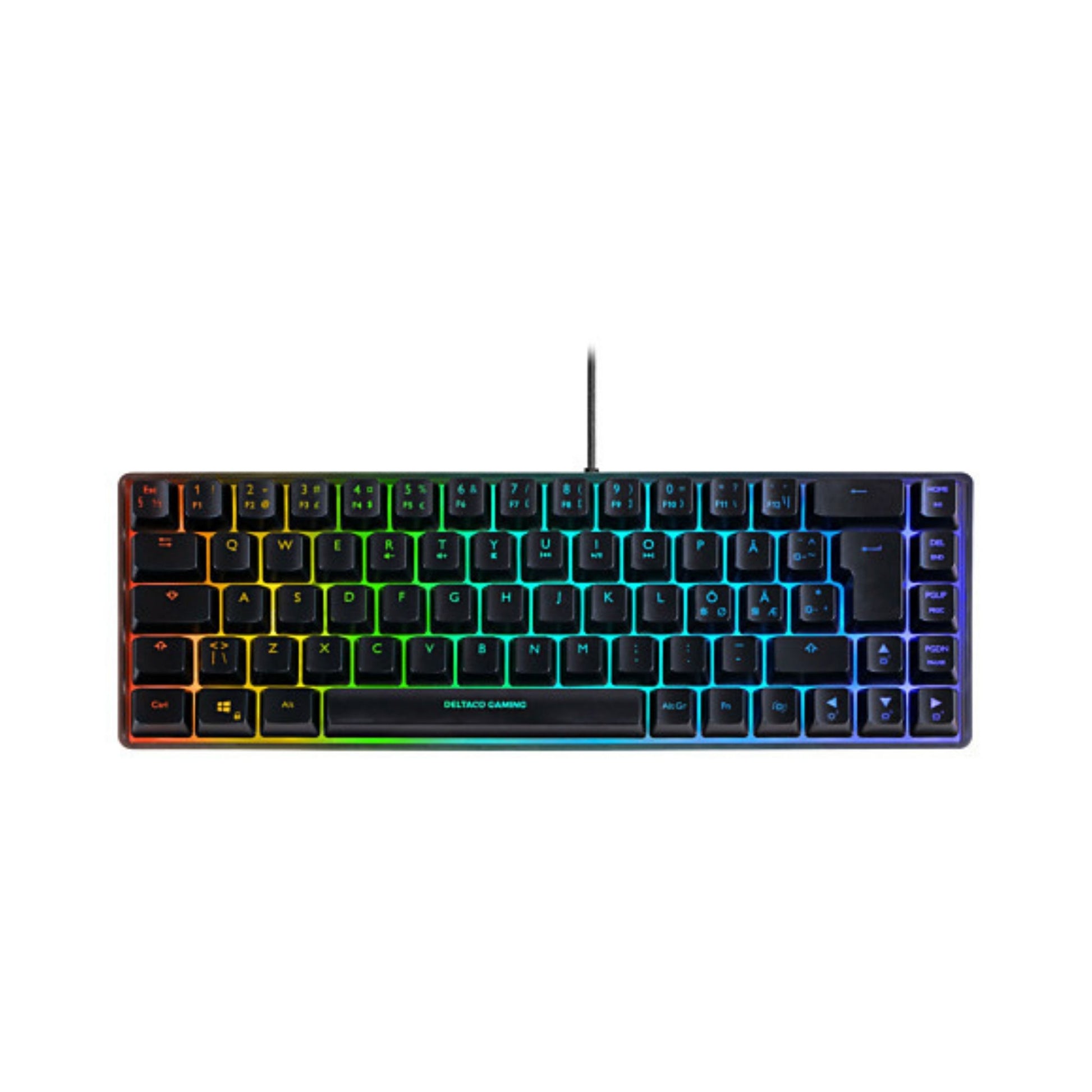 DELTACO GAMING DK240 Mini RGB 60% Gaming tastatur