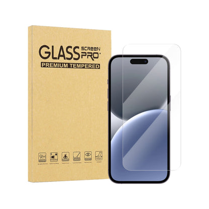 iiglo iPhone 16 Plus / 15 Plus Clear Glass skjermbeskytter