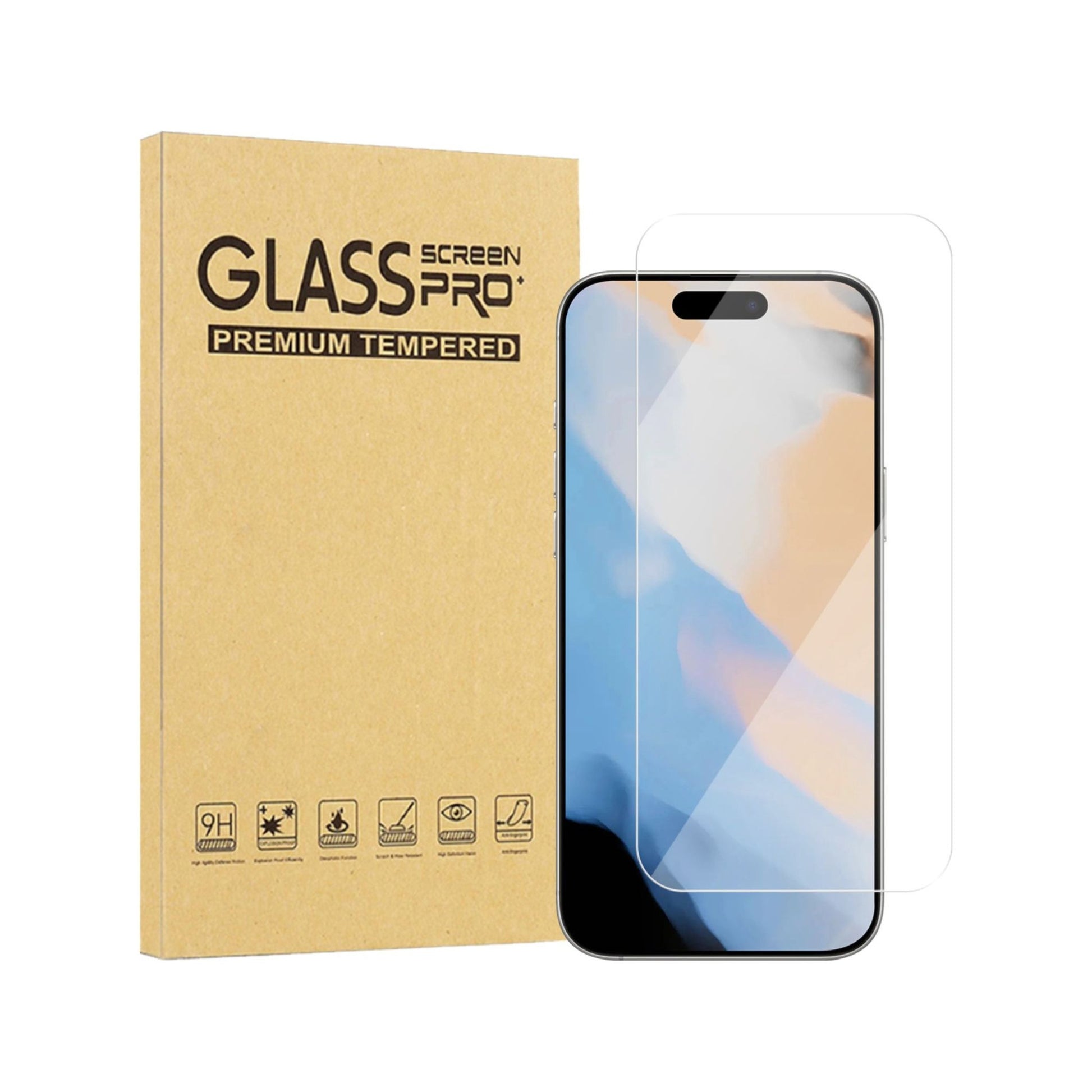 iiglo iPhone 17 / 17 Pro / 16 Pro skjermbeskytter