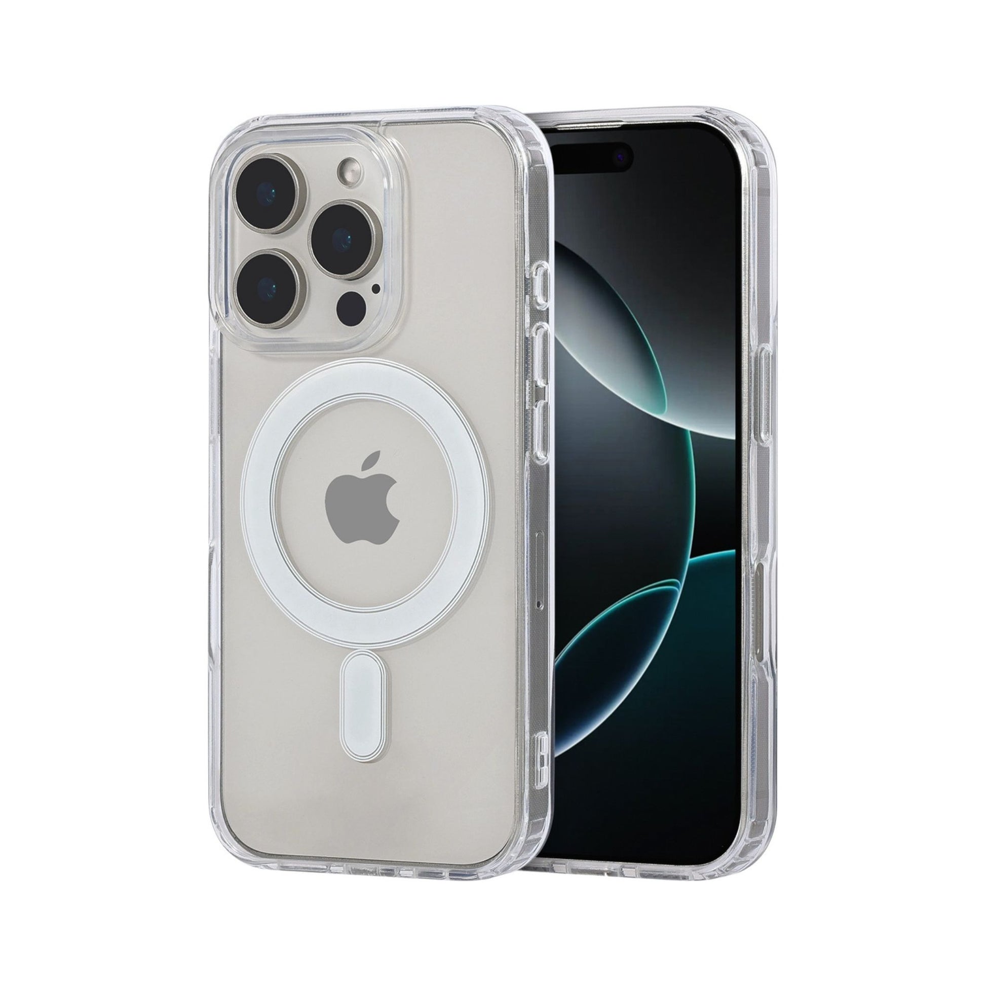 iiglo iPhone 16 Pro Magnetic Silikondeksel (gjennomsiktig)