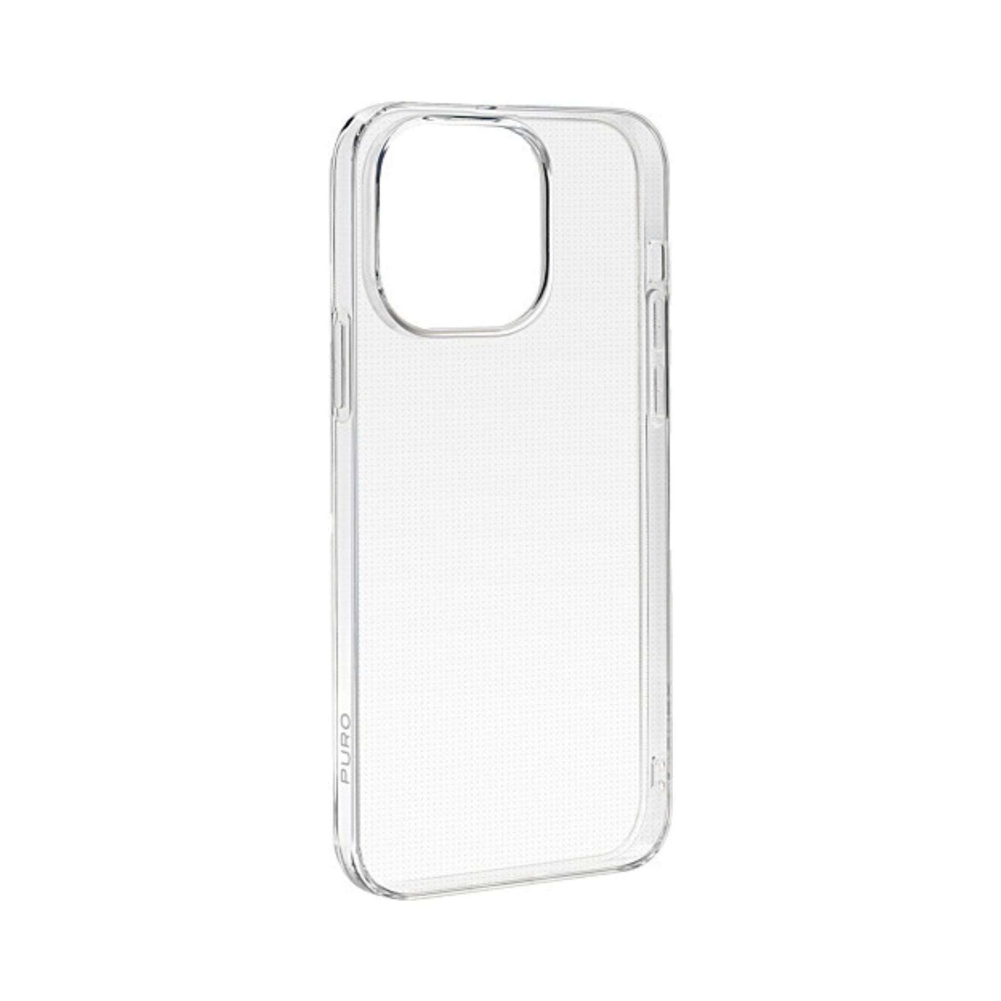 Puro Ultra Slim iPhone 15 Pro Silikondeksel gjennomsiktig