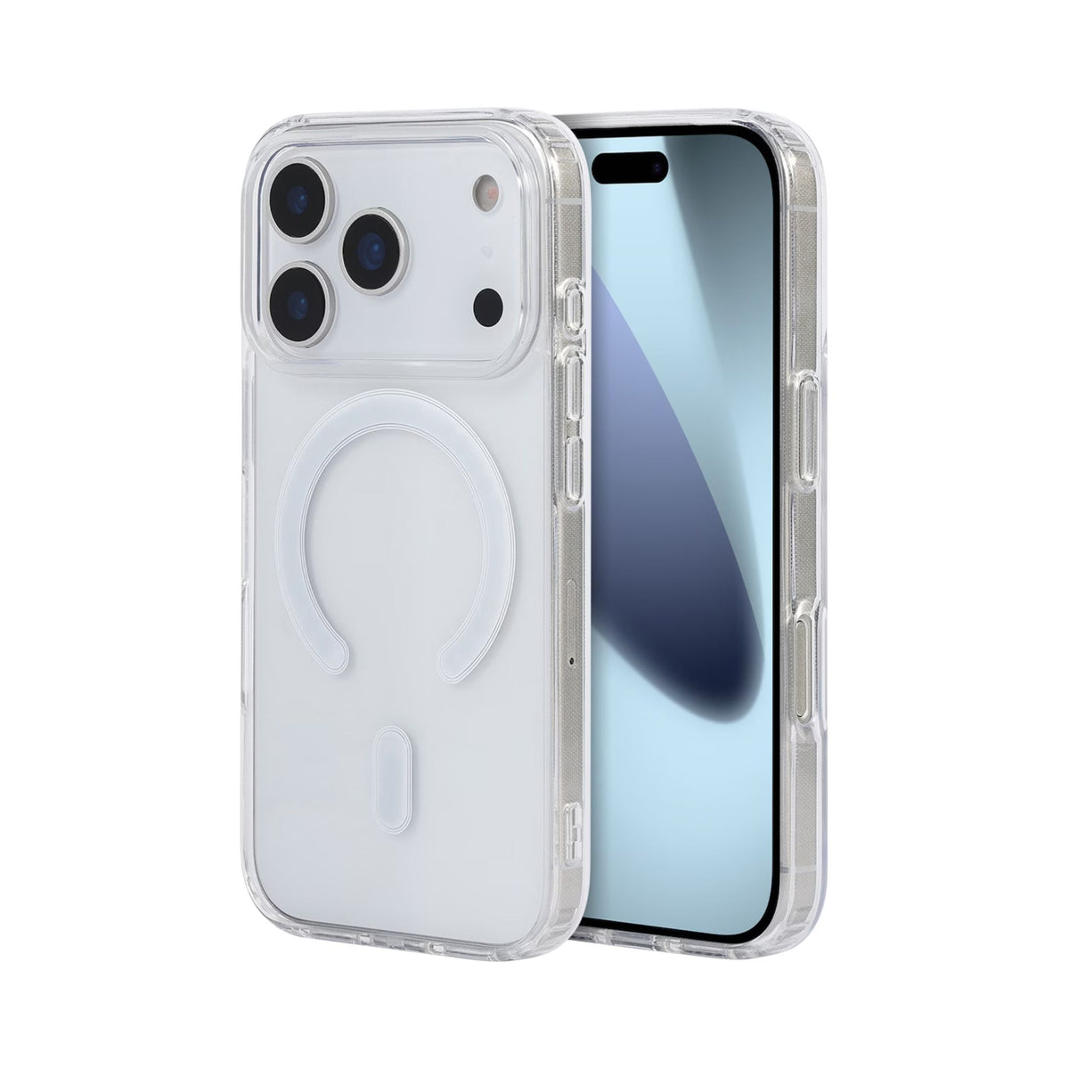iiglo iPhone 18 Pro / 17 Pro Magnetic Silikondeksel gjennomsiktig