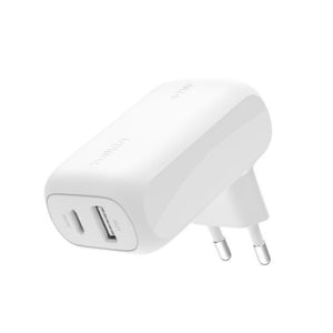 Belkin BoostCharge 42W Dual USB A+C lader hvit