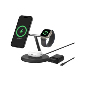 Belkin BoostCharge Pro 3-i-1 Qi2 trådløs lader