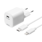 Vegglader USB-C med Lightning-kabel