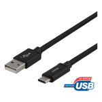 USB-A til USB-C kabel 2 meter
