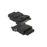 Strømadapter, 4 pin hun til 15 pin SATA