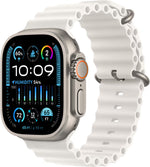 Apple Watch Ultra 2 49mm LTE Titan Smartklokke (Ocean Band Hvit)