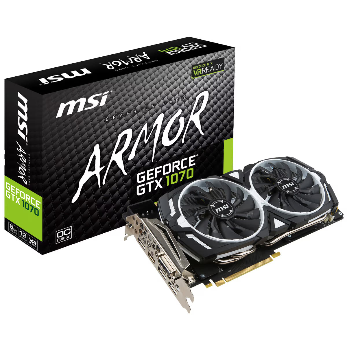 MSI GeForce GTX 1070 Armor 8G OC Edition Skjermkort