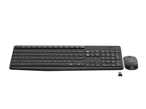 Logitech MK235 trådløst tastatur- og mussett grå
