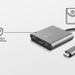 Trust Dalyx 3-i-1 Multiport USB-C Adapter